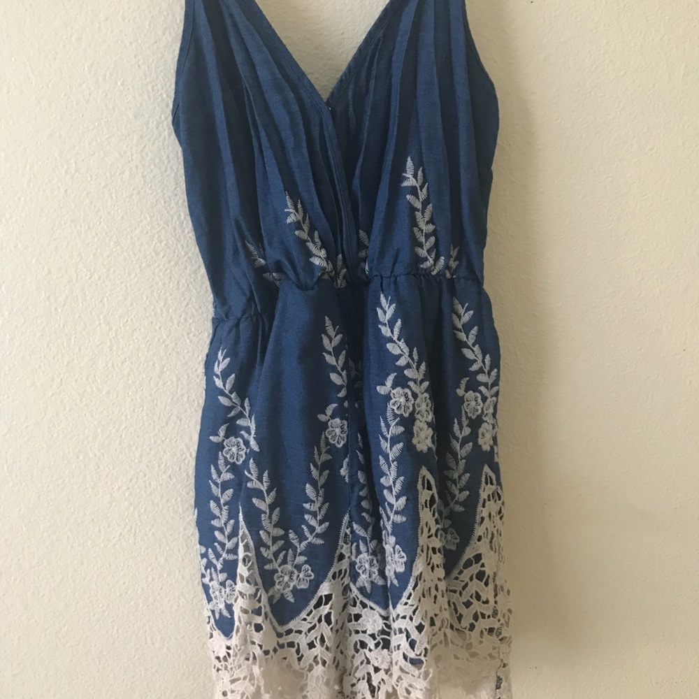 blue romper
